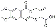 (3-ALLYL-6,7-DIMETHOXY-4-OXO-3,4-DIHYDRO-QUINAZOLIN-2-YLSULFANYL)-ACETIC ACID Struktur