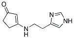 3-{[2-(1H-IMIDAZOL-4-YL)ETHYL]AMINO}CYCLOPENT-2-EN-1-ONE Struktur