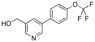 (5-[4-(TRIFLUOROMETHOXY)PHENYL]PYRIDIN-3-YL)METHANOL Struktur