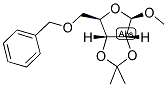 METHYL 2,3-O-ISOPROPYLIDENE-5-O-BENZYL-BETA-D-RIBOFURANOSIDE Struktur