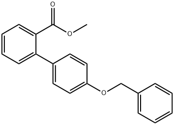 METHYL 4'-(BENZYLOXY)[1,1'-BIPHENYL]-2-CARBOXYLATE Struktur