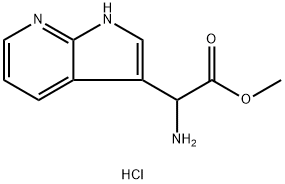 D,L-7-AZA-3-INDOLYLGLYCINE, METHYL ESTER, HYDROCHLORIDE Struktur