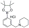 PIPERIDINOMETHYL-3-PHENYLBORONIC ACID PINACOL ESTER HYDROCHLORIDE Struktur