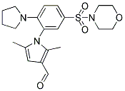 2,5-DIMETHYL-1-[5-(MORPHOLINE-4-SULFONYL)-2-PYRROLIDIN-1-YL-PHENYL]-1H-PYRROLE-3-CARBALDEHYDE Struktur