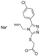 SODIUM [[4-ALLYL-5-(4-CHLOROPHENYL)-4H-1,2,4-TRIAZOL-3-YL]THIO]ACETATE Struktur