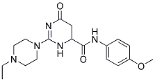 2-(4-ETHYL-1-PIPERAZINYL)-N-(4-METHOXYPHENYL)-6-OXO-3,4,5,6-TETRAHYDRO-4-PYRIMIDINECARBOXAMIDE Struktur