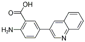 2-AMINO-5-(3-QUINOLINYL)BENZOIC ACID Struktur