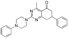 4-METHYL-7-PHENYL-2-(4-PHENYLPIPERAZIN-1-YL)-7,8-DIHYDROQUINAZOLIN-5(6H)-ONE Struktur