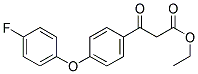 3-[4-(4-FLUORO-PHENOXY)-PHENYL]-3-OXO-PROPIONIC ACID ETHYL ESTER Struktur