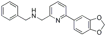 1-[6-(1,3-BENZODIOXOL-5-YL)PYRIDIN-2-YL]-N-BENZYLMETHANAMINE Struktur