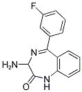 3-AMINO-5-(3-FLUORO-PHENYL)-1,3-DIHYDRO-BENZO[E][1,4]DIAZEPIN-2-ONE Struktur