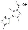 2,5-DIMETHYL-1-(5-METHYLISOXAZOL-3-YL)-1H-PYRROLE-3-CARBOXYLIC ACID Struktur