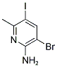 3-BROMO-5-IODO-6-METHYLPYRIDIN-2-AMINE Struktur