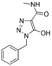 1-BENZYL-5-HYDROXY-N-METHYL-1H-1,2,3-TRIAZOLE-4-CARBOXAMIDE Struktur