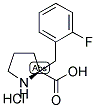 (S)-ALPHA-(2-FLUOROBENZYL)-PROLINE-HCL Struktur