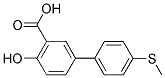 4-HYDROXY-4'-(METHYLSULFANYL)[1,1'-BIPHENYL]-3- CARBOXYLIC ACID Struktur