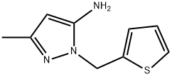 5-METHYL-2-THIOPHEN-2-YLMETHYL-2H-PYRAZOL-3-YLAMINE Struktur