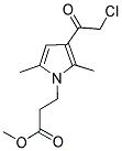 METHYL 3-[3-(CHLOROACETYL)-2,5-DIMETHYL-1H-PYRROL-1-YL]PROPANOATE Struktur