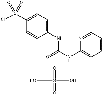 4-(3-PYRIDIN-2-YL-UREIDO)BENZENESULFONYL CHLORIDE HYDROGEN SULFATE Struktur