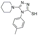 4-(4-METHYLPHENYL)-5-PIPERIDIN-1-YL-4H-1,2,4-TRIAZOLE-3-THIOL Struktur