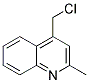 2-METHYL-4-CHLOROMETHYLQUINOLINE Struktur