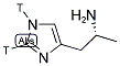 (R)-ALPHA-METHYL HISTAMINE, [RING 1,2-3H] Struktur