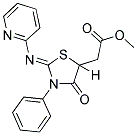 METHYL [(2Z)-4-OXO-3-PHENYL-2-(PYRIDIN-2-YLIMINO)-1,3-THIAZOLIDIN-5-YL]ACETATE Struktur