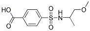 4-[[(2-METHOXY-1-METHYLETHYL)AMINO]SULFONYL]BENZOIC ACID Struktur