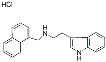 N-[2-(1H-INDOL-3-YL)ETHYL]-N-(1-NAPHTHYLMETHYL)AMINE HYDROCHLORIDE Struktur