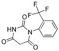 1-[2-(TRIFLUOROMETHYL)PHENYL]PYRIMIDINE-2,4,6(1H,3H,5H)-TRIONE Struktur