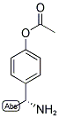 (R)-4-(1-AMINOETHYL)PHENYL ACETATE Struktur