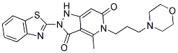 2-(1,3-BENZOTHIAZOL-2-YL)-4-METHYL-5-[3-(4-MORPHOLINYL)PROPYL]-1H-PYRAZOLO[4,3-C]PYRIDINE-3,6(2H,5H)-DIONE Struktur