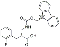 (R)-2-[(9H-FLUOREN-9-YLMETHOXYCARBONYLAMINO)-METHYL]-3-(2-FLUORO-PHENYL)-PROPIONIC ACID Struktur