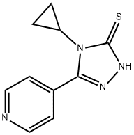 4-CYCLOPROPYL-5-PYRIDIN-4-YL-4H-1,2,4-TRIAZOLE-3-THIOL Struktur