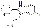 2-(5-FLUORO-2-PYRIDIN-3-YL-1H-INDOL-3-YL)-ETHYLAMINE Struktur