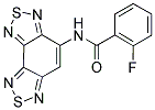 N-BENZO[1,2-C:3,4-C']BIS[1,2,5]THIADIAZOL-4-YL-2-FLUORO-BENZAMIDE Struktur