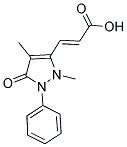 (2E)-3-(2,4-DIMETHYL-5-OXO-1-PHENYL-2,5-DIHYDRO-1H-PYRAZOL-3-YL)ACRYLIC ACID Struktur