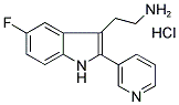 2-(5-FLUORO-2-PYRIDIN-3-YL-1H-INDOL-3-YL)-ETHYLAMINE HYDROCHLORIDE Struktur