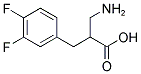 2-AMINOMETHYL-3-(3,4-DIFLUORO-PHENYL)-PROPIONIC ACID Struktur