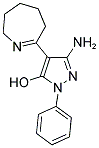 5-AMINO-2-PHENYL-4-(4,5,6,7-TETRAHYDRO-3H-AZEPIN-2-YL)-2H-PYRAZOL-3-OL Struktur