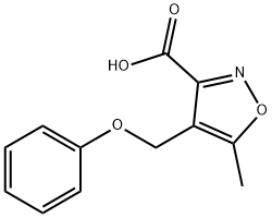 5-METHYL-4-(PHENOXYMETHYL)ISOXAZOLE-3-CARBOXYLIC ACID Struktur