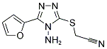 ([4-AMINO-5-(2-FURYL)-4H-1,2,4-TRIAZOL-3-YL]SULFANYL)ACETONITRILE Struktur