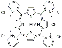 MANGANESE(III)-5,10,15,20-TETRAKIS(N-METHYLPYRIDINIUM-2-YL)PORPHYRIN PENTACHLORIDE Struktur