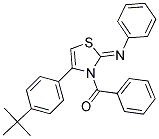 [4-[4-(TERT-BUTYL)PHENYL]-2-(PHENYLIMINO)-1,3-THIAZOL-3-YL](PHENYL)METHANONE Struktur