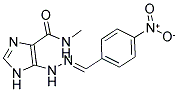 N-METHYL-5-[(2E)-2-(4-NITROBENZYLIDENE)HYDRAZINO]-1H-IMIDAZOLE-4-CARBOXAMIDE Struktur