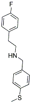 2-(4-FLUOROPHENYL)-N-(4-(METHYLTHIO)BENZYL)ETHANAMINE Struktur