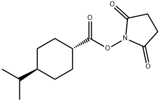 N-HYDROXYSUCCINIMIDYL-TRANS-4-ISOPROPYLCYCLOHEXANECARBOXYLATE, 183997-00-4, 結(jié)構(gòu)式