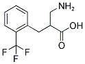 2-AMINOMETHYL-3-(2-TRIFLUOROMETHYL-PHENYL)-PROPIONIC ACID Struktur