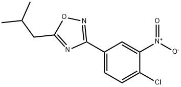 3-(4-CHLORO-3-NITRO-PHENYL)-5-ISOBUTYL-[1,2,4]OXADIAZOLE Struktur