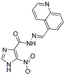 5-NITRO-N'-[(1E)-QUINOLIN-5-YLMETHYLENE]-1H-IMIDAZOLE-4-CARBOHYDRAZIDE Struktur